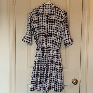 Black and White Checkered Dress